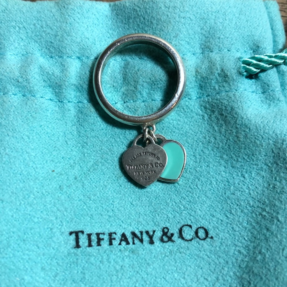 Tiffany & Co Double Heart Tag Ring